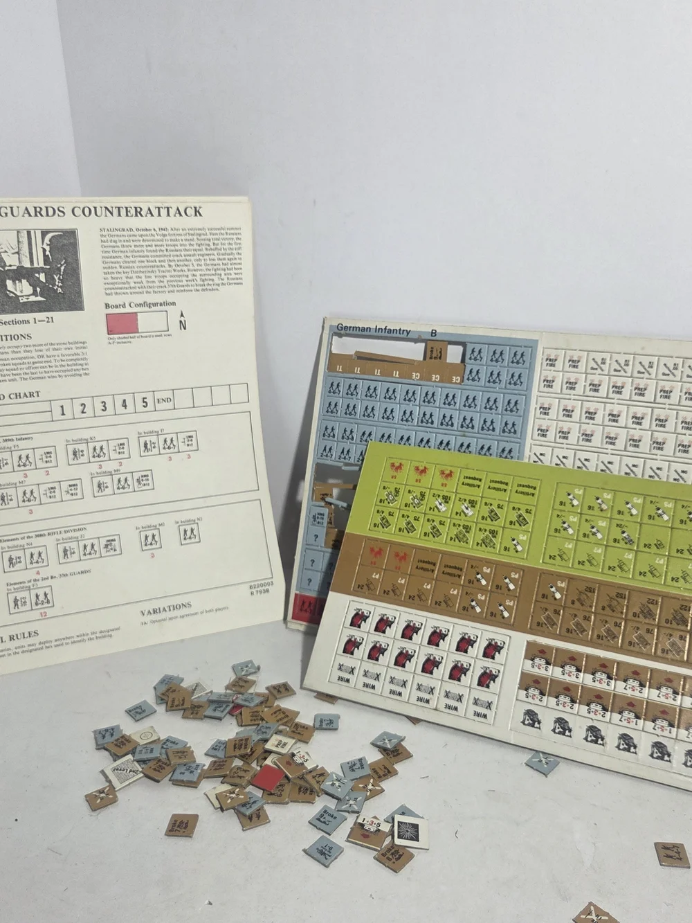 Vintage Squad Leader Board Game Avalon Hill 1977 4th Edition WWII Wargame